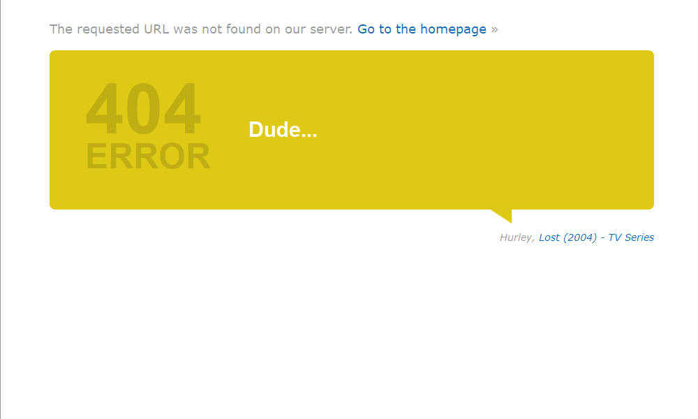 Best 404 pages: IMDb