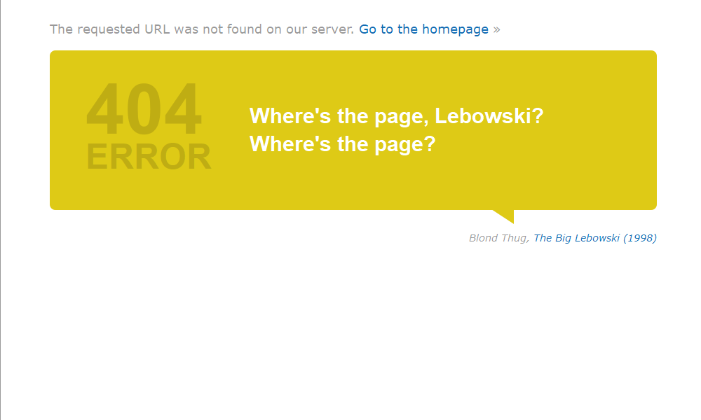 Best 404 pages: IMDb