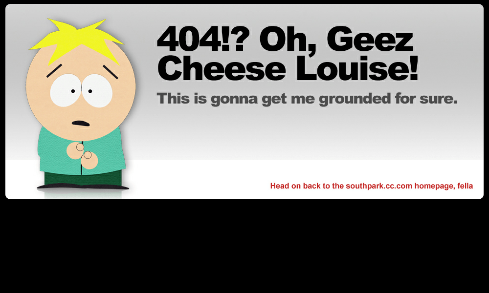 Best 404 pages: South Park